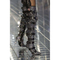 Luxury Crystal Decor Thigh High Boots Women 2026 Runway Bling Bling Buckle Belted over the Knee Boots Women Autumn Winter Shoes